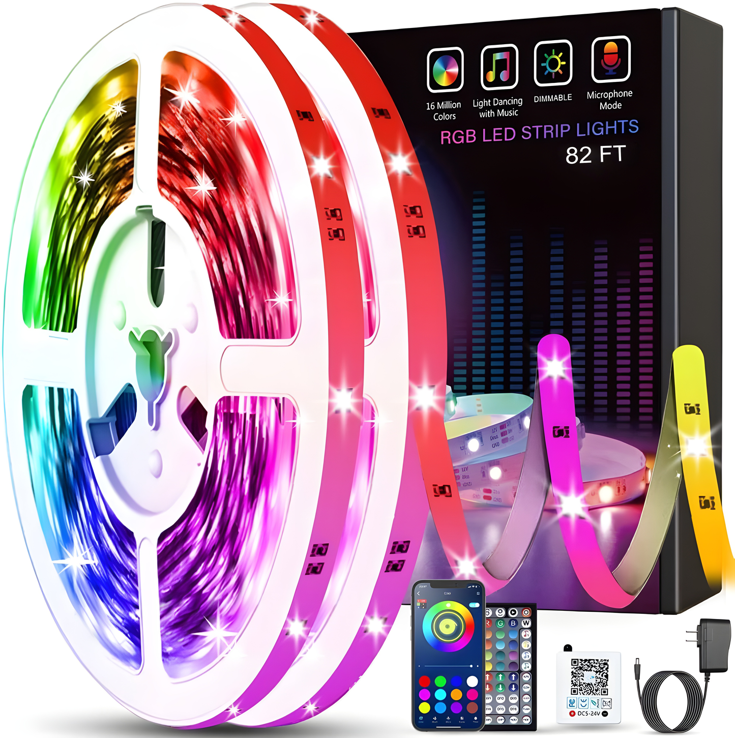 Smart LED Lights with App Control