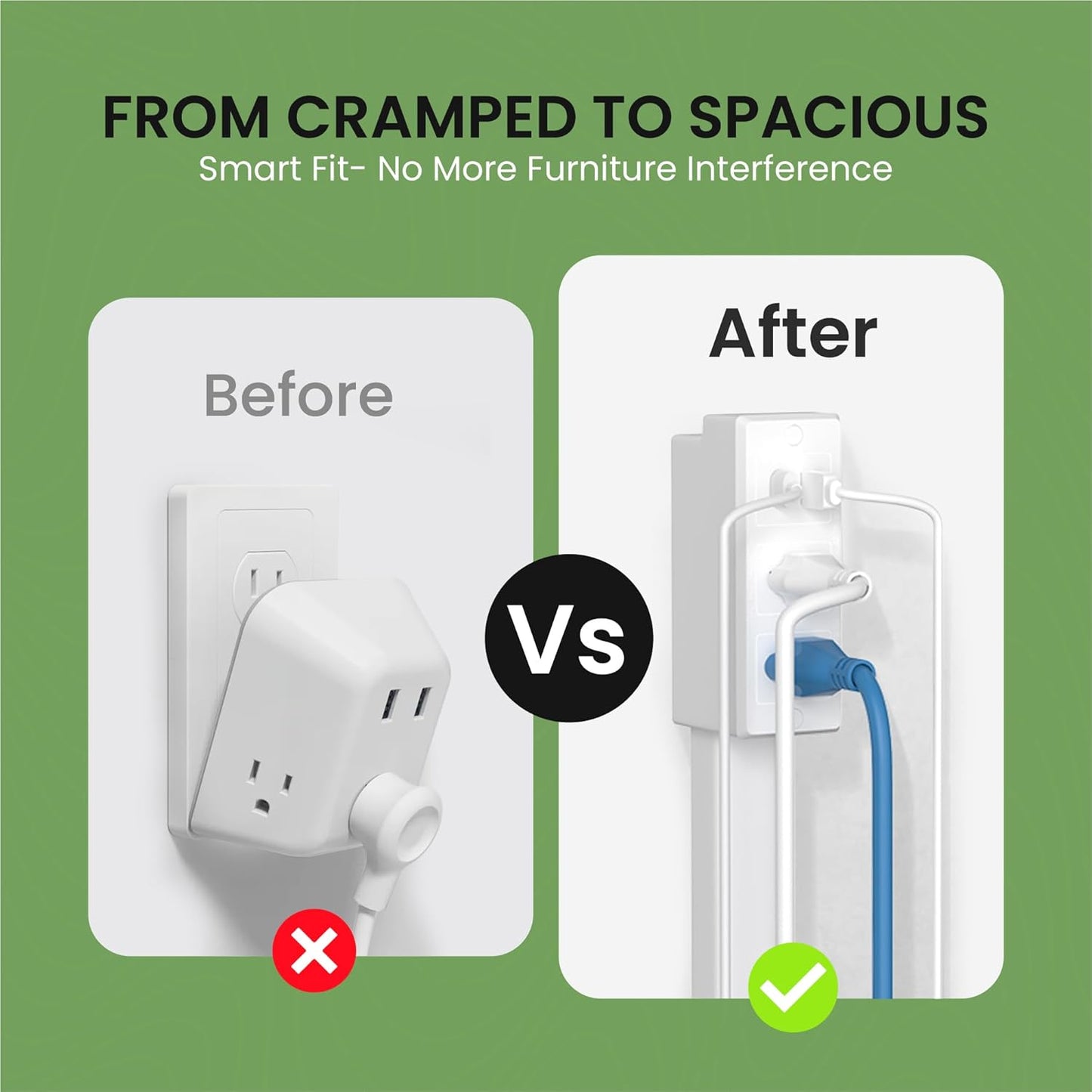 THE SMART ROTATE™ OUTLET EXTENDER