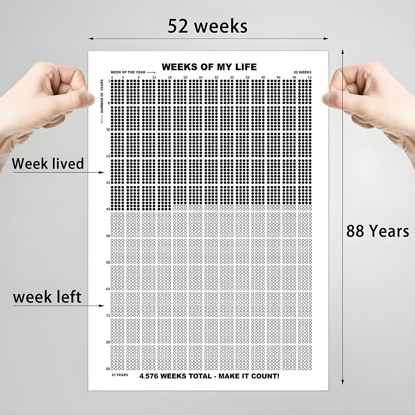 Weeks Of My Life Calendar