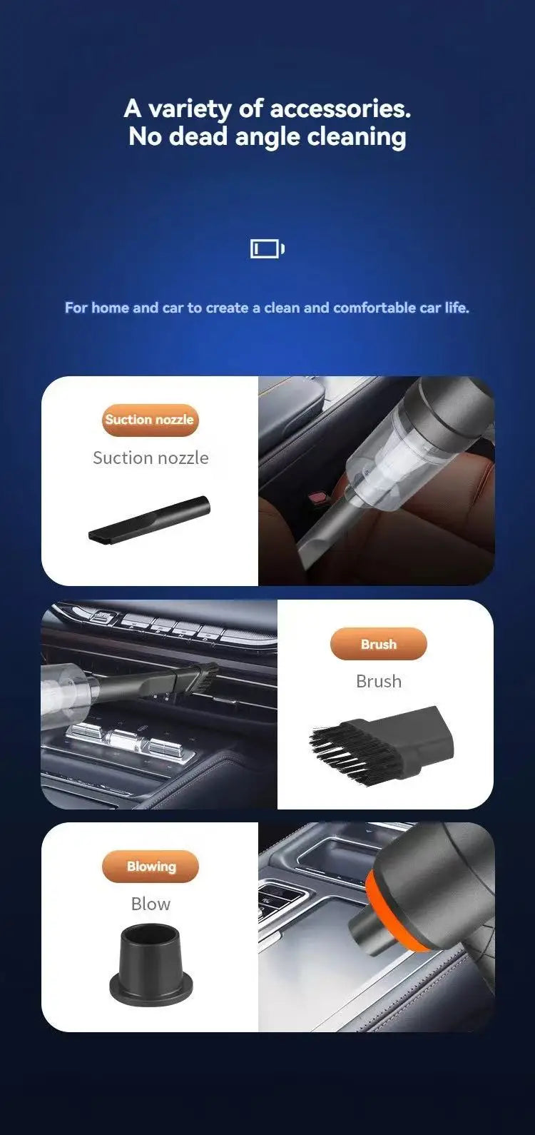 CAR CORDLESS VAC™ MINI CLEANER