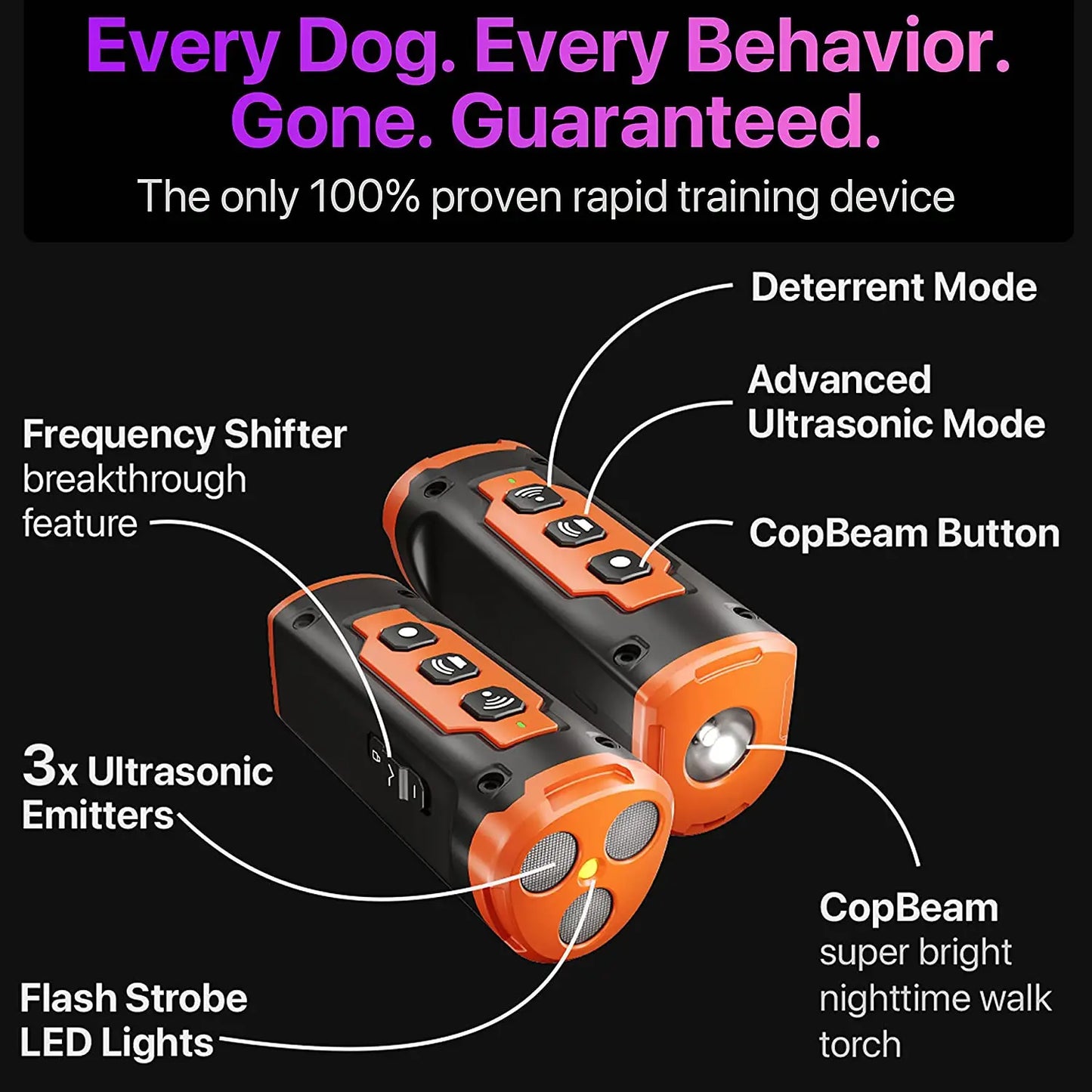 THE SMART BOOM™ DOG DETERRENT