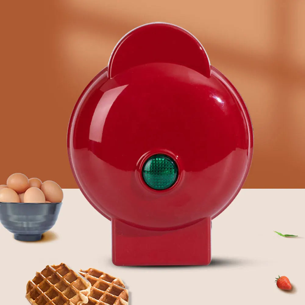 Mini Waffle Maker Quick Heat-Up Eggette Machine Household Breakfast Electric Baking Pan for Quick Breakfasts Snacks and Desserts