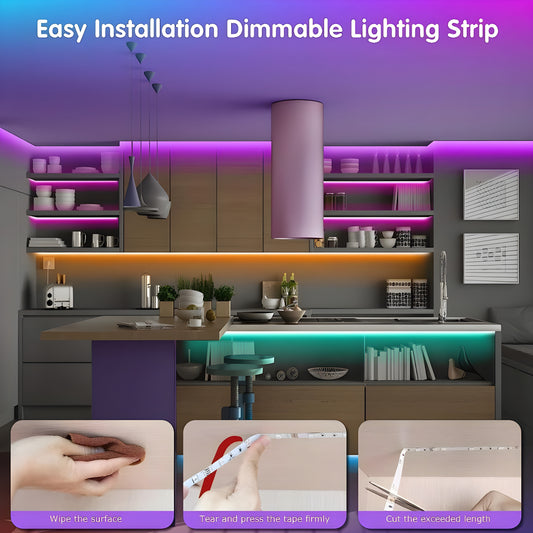 Smart LED Lights with App Control