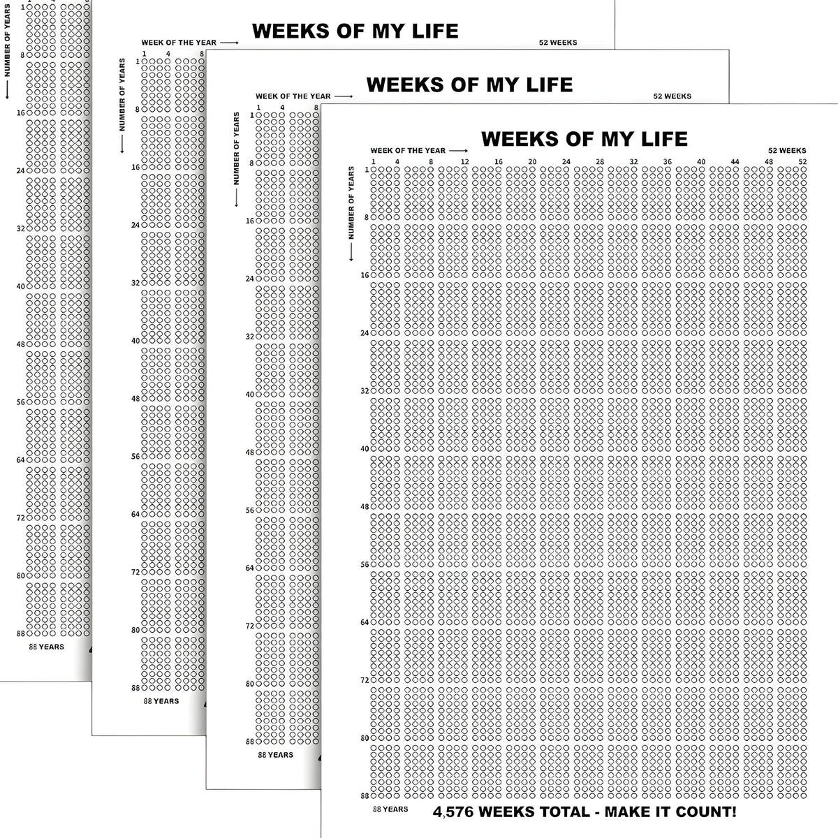 Weeks Of My Life Calendar